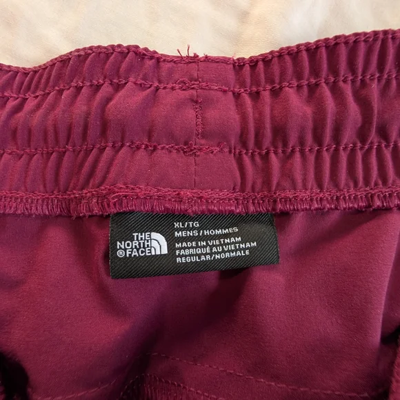 The North Face Burgundy Men's Pants - Picture 2 of 3